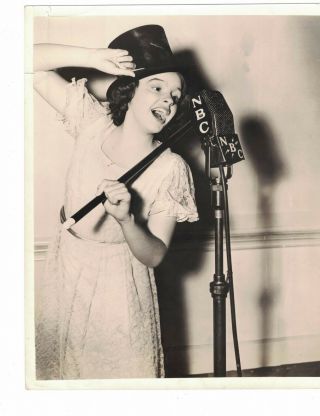 Judy Garland At 13 Years Old 11/4/1937 Nbc Photo Ch31