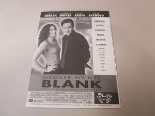 Movie Press Kit Gross Pointe Blank John Cusack 35 Mm Movie Slides,  Photo,  Info