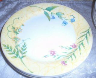 7 Corelle “my Garden” 7 1/4” Dessert/salad/bread & Butter Plates