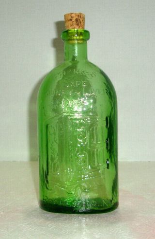 Vintage Wheaton Green Bottle Franks Safe Kidney And Liver Cure Roichester,  Ny