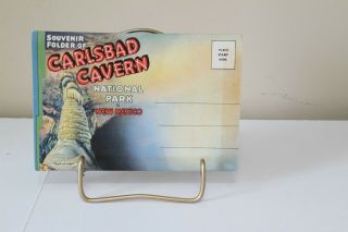 Vintage Carlsbad Caverns Mexico Souvenir Postcard Folder