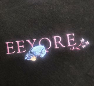 Vintage 90s Eeyore Embroidered T - Shirt Women’s Size Large Winnie The Pooh