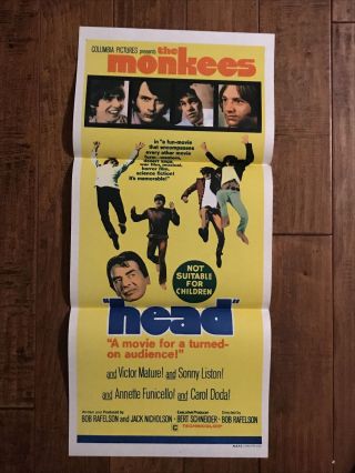 Head - 1968 Daybill Movie Poster - The Monkees