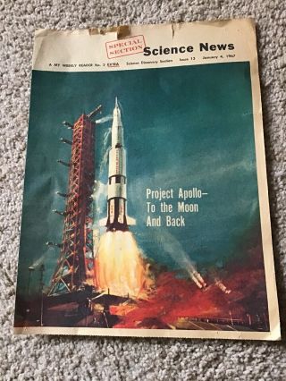 Vintage My Weekly Reader Extra Apollo Moon Mission Edition June 21 1967