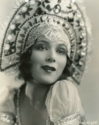 Dolores Del Rio The Red Dance 1928 Ornate Headdress Glamour Photograph 2
