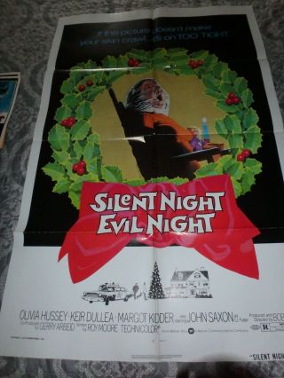 " Silent Night/evil Night " Olivia Hussey 1975 One Sheet Poster