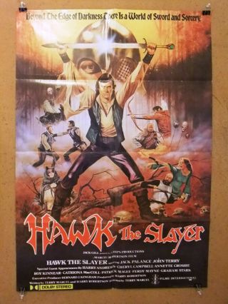 Hawk The Slayer (jack Palance) 39x27 " Lebanese Movie Poster 80s