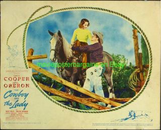 Cowboy And The Lady Lobby Card Size Movie Poster 1938 Gary Cooper Card 3