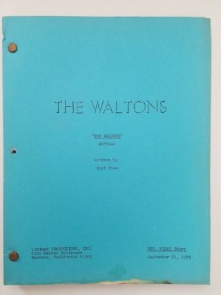 The Waltons / 1973 The Bequest Revised Final Draft