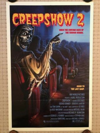 Creepshow 2 1987 Ss Folded Theatrical Poster 27 X 41