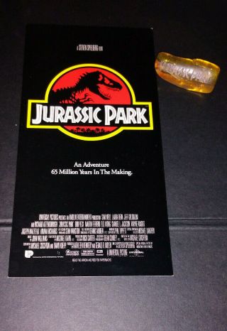 Jurassic Park Premiere Invite And Promo Amber Piece