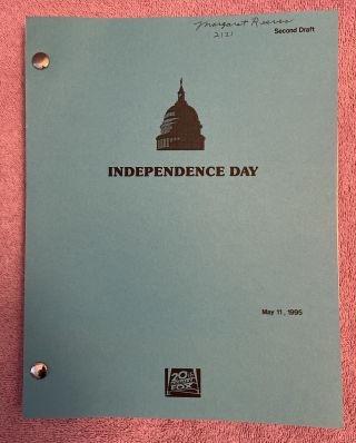 Movie Script - Independence Day - Shooting Draft (1995) - Academy Award Issue