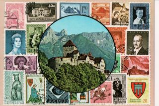 Vintage Postcard Franz Joseph Ii,  Prince Of Liechtenstein & Princess Georgina