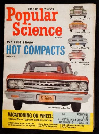 Popular Science May 1963 Cars Space Boats 60 