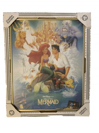 Vintage 1989 The Little Mermaid Disney Banned Movie Poster 20”x16”