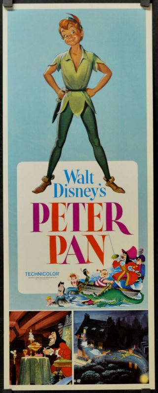 Peter Pan R1976 14x36 Movie Poster Bobby Driscoll Kathryn Beaumont