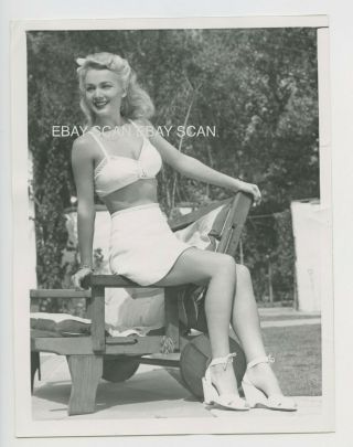 Carole Landis Sexy Leggy Vintage Swimsuit Pinup Photo 1946