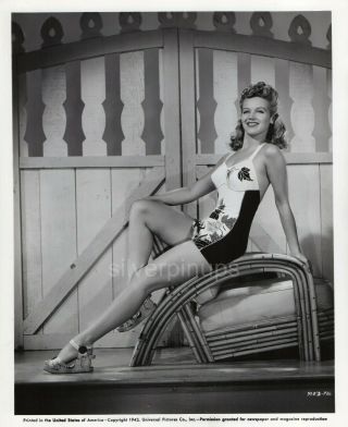 Orig 1943 Martha O’driscoll In Swimsuit.  Pin - Up Glamour Portrait By Ray Jones