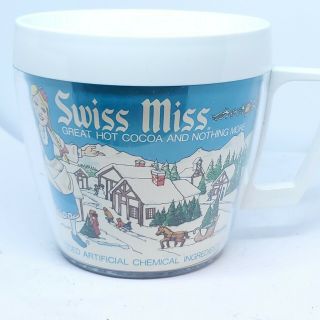Vintage Swiss Miss Hot Cocoa Thermo - Serv West Bend Insulated Cup Mug