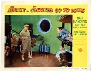 Abbott & Costello Go To Mars Lobby Card 8 1953 Fine 11 X 14