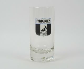 Vintage Afl Vfl Collingwood Magpies Scooner Pilsner Beer Glass