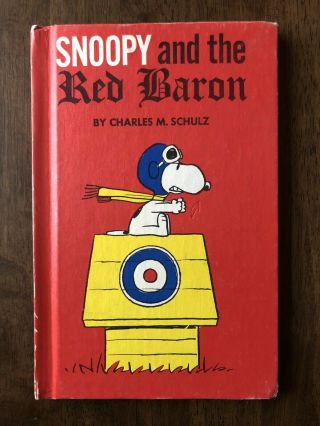 Snoopy And The Red Baron Weekly Reader Books Vintage 1966 Peanuts Schulz