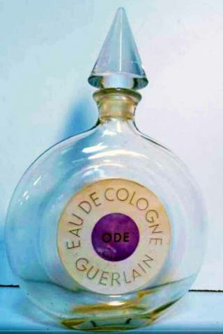 Vintage Bottle Guerlain Jicky Eau De Cologne Ode Empty Bottle -