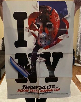 Friday The 13th Pt 8 Jason Takes Manhattan Movie Poster 1989