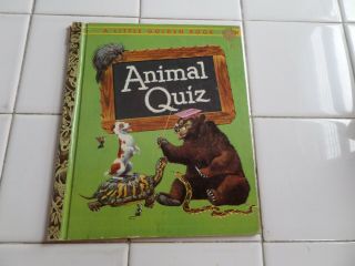 Animal Quiz,  A Little Golden Book,  1960 (a Ed; Vintage Children 