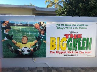 Rare The Big Green Movie Banner Poster Huge Collectible 10 Ft X 4 Ft - Disney