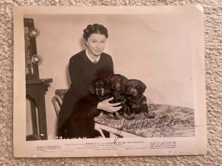Hollywood Oscar Nominee Judith Anderson Signed Autograph Photo Rebecca Hitchcock