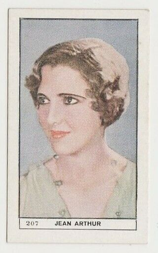 Jean Arthur Film Star Vintage 1932 Bat Cinema Stars Tobacco Card 207