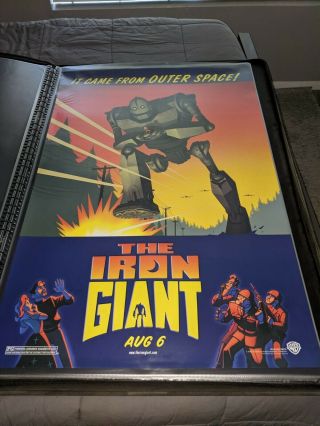 Iron Giant - Double - Sided Rolled Advance Movie Poster - 1999 27x40