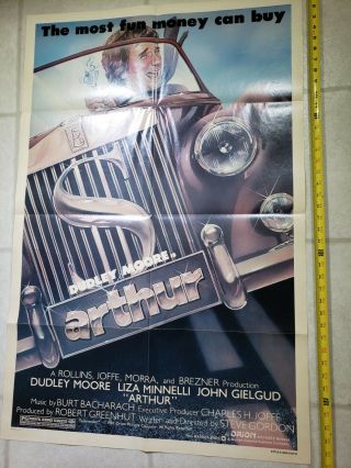Arthur 1981 27x41 One Sheet Movie Poster Dudley Moore/liza Minnelli
