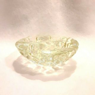 Orrefors Sweden Crystal Glass Walnut Style Four - Light Votive Candle Holder Clear