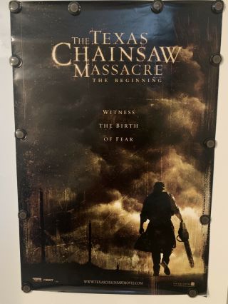 Texas Chainsaw Massacre The Beginning Movie Poster 27x40 Ds/rolled 2006