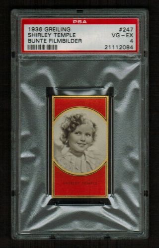 Psa 4 Shirley Temple 1936 Greiling Cigarette Card 247