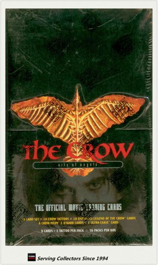1996 The Crow: City Of Angels Movie Trading Card Factory Box (36 Packs)
