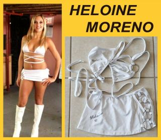 Sexy Alluring Playboy Heloine Moreno Owned/worn/signed Two - Piece Outfit