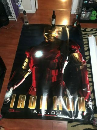 Iron Man 2 Bus Shelter Poster 4x6 Huge Collector Marvel Robert Downey Jr 48 " X72 "