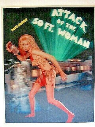 Attack Of The 50 Ft.  Woman - Lenticular Movie Poster Lobby Card - Daryl Hannah