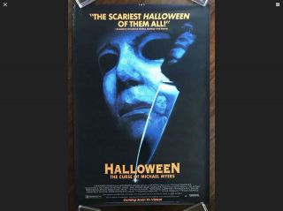 Halloween 6 The Curse Of Michael Myers Video Store Poster 27x40