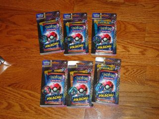 6 Packs Pokemon Detective Pikachu Movie Trading Cards Exclusive 7 - 11 Eleven Box