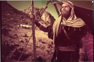 Charlton Heston The Ten Commandments As Moses Color Transparency