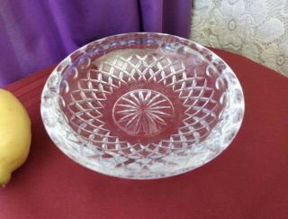 7” Vintage,  Old Stock Waterford Pattern,  Lead Crystal Ashtray.