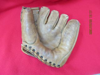 Vintage Wilson 2040 " Streamlined Fingers " Leather Baseball Glove