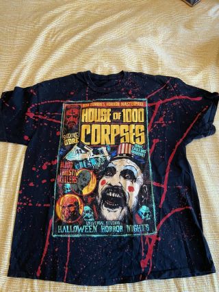 Halloween Horror Nights House Of 1000 Corpses Tee (rob Zombie Devils Rejects)