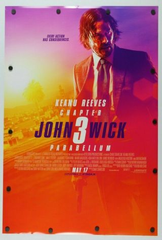 John Wick Chapter 3 Parabellum 2019 Double Sided Movie Poster 27 " X 40 "