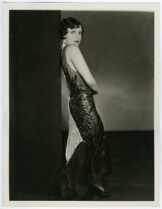 Large 1920s Flapper Mary Doran Glamour Photograph Ruth Harriet Louise