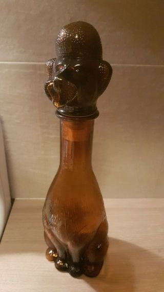 Mcm Vintage Poodle Decanter In Box/genie Bottle